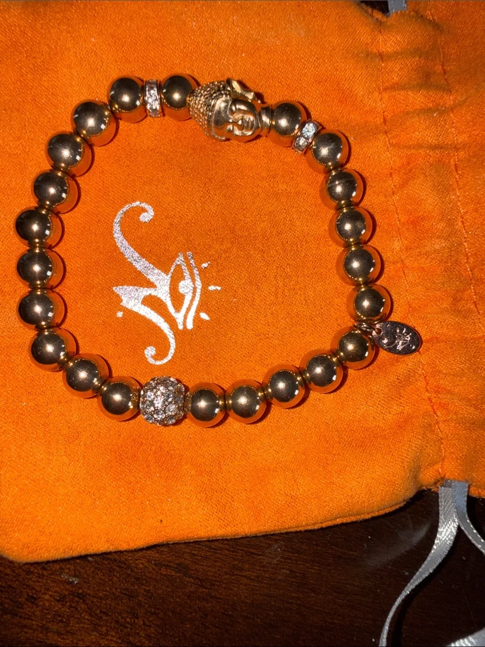 NOGU 18k Rose Gold and Silver | Gilded Buddha Bracelet